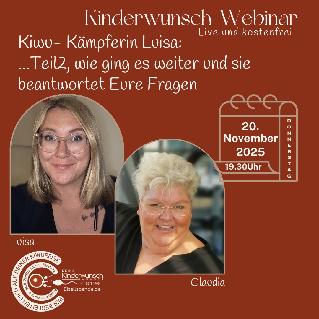 Kiwu-Kämpferin Luisa...Teil 2, wie ging es weiter uns sie beantwortet Eure Fragen-Eizellspende.de