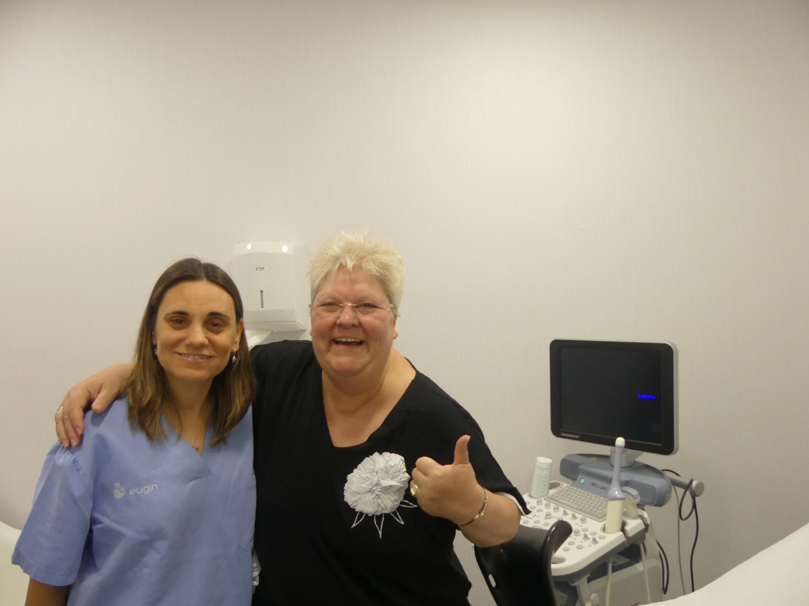 Claudia Schmid und Dr. Marisa Lacacel, Eugin Madrid