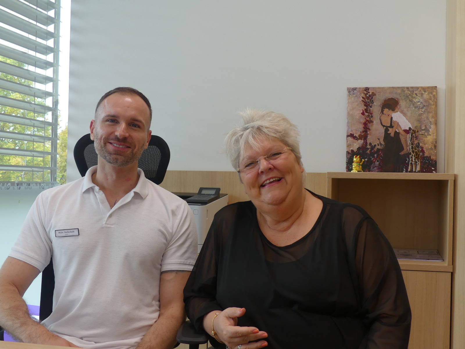 MUDr. Ondřej Bačík von der Unica Klinik Prag und Claudia Schmid - Deine Kinderwunschmanager und Eizellspende