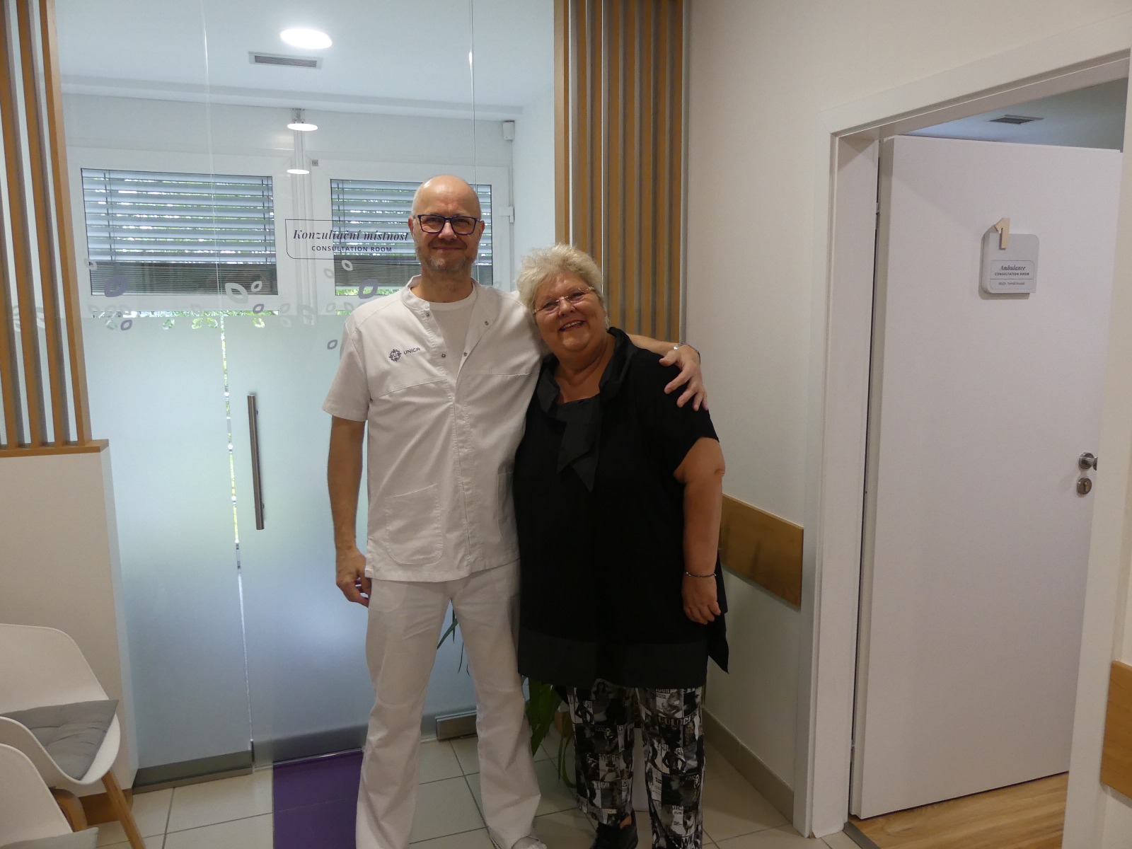 MUDr. Tomáš Koukal von der Unica Klinik Brünn und Claudia Schmid Deine-Kinderwunschmanager und Eizellspende