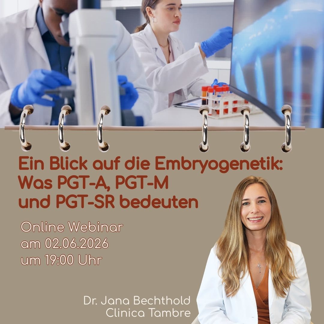Kinderwunschwebinar - Ein Blick auf die Embryogenetik Was PGT-A, PGT-M und PGT-SR bedeuten